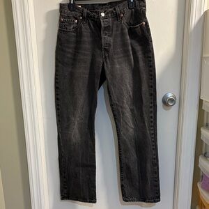 Levi's 501 90’s button fly Men's Straight Jeans in Black